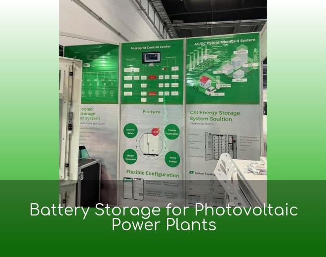 Battery Storage for Photovoltaic Power Plants